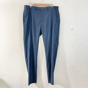 Calvin Klein Slim Fit High Rise Dress Pants Trouser Size 38 Blue Pockets Career